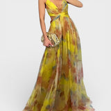 Valeria™ | Vestido maxi floral elegante