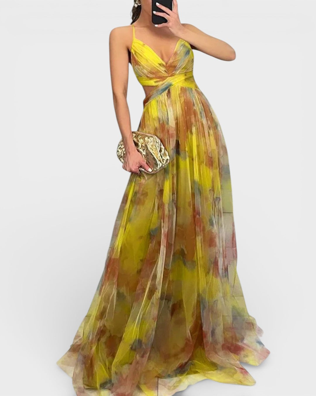 Valeria™ | Vestido maxi floral elegante