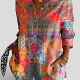Nina™ | Blusa con estampado colorido