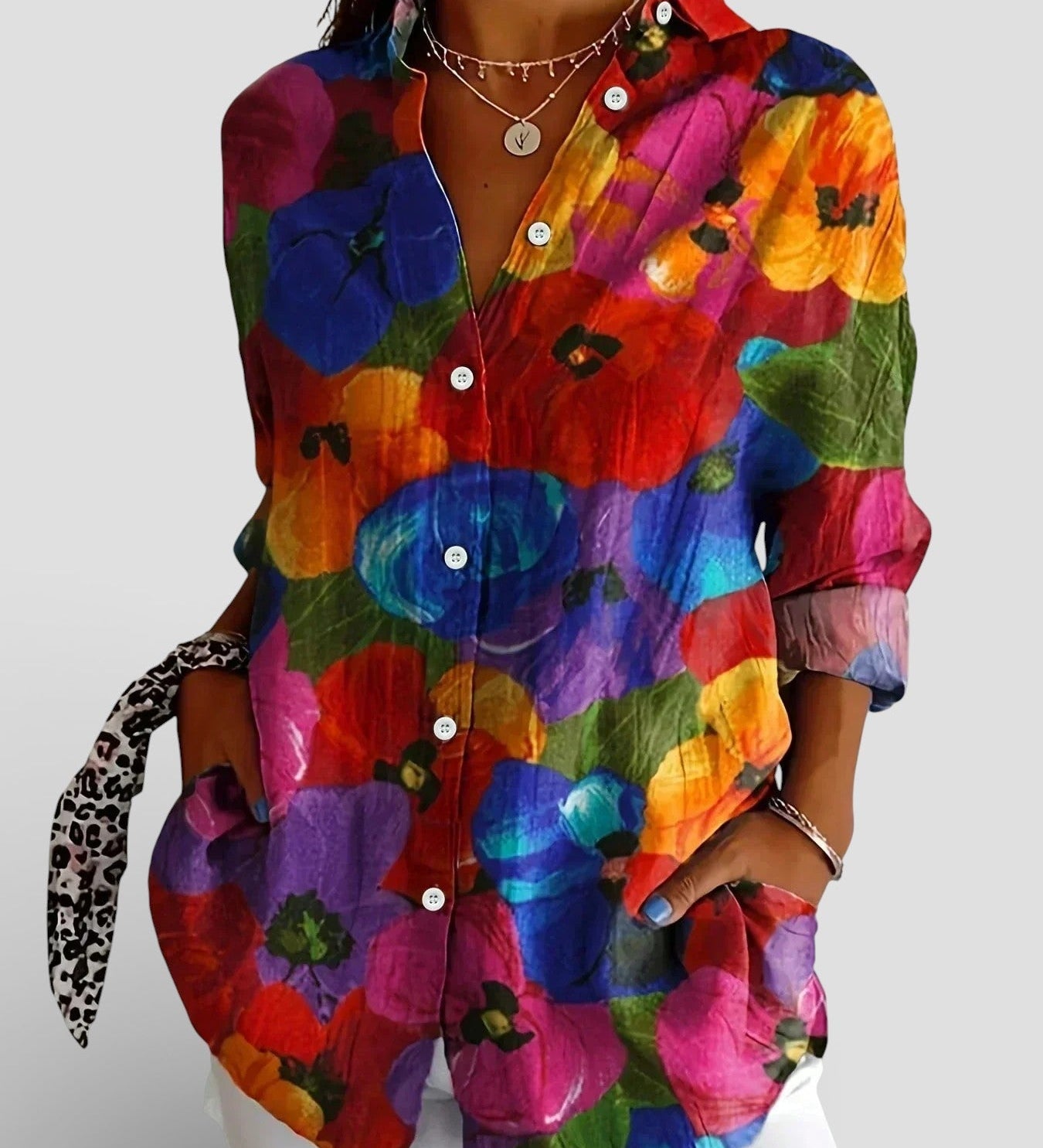 Nina™ | Blusa con estampado colorido