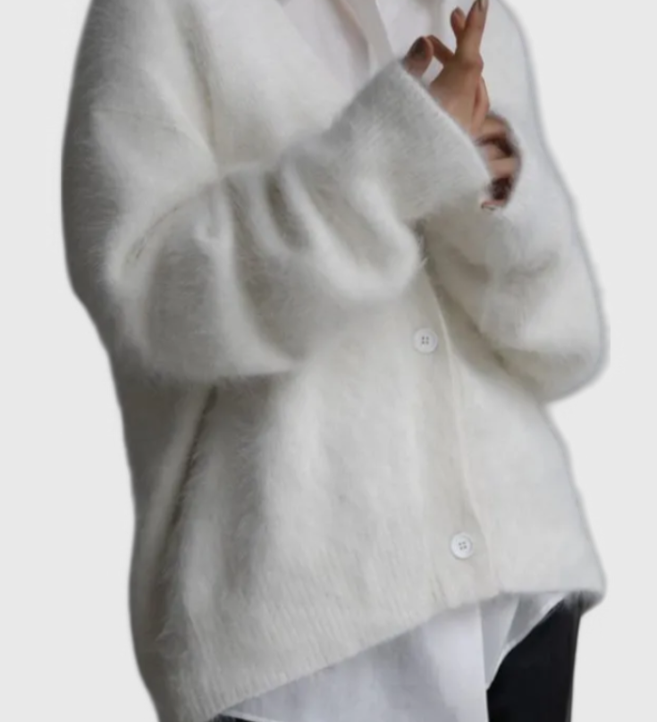 Daniela™ | Cardigan de Mezcla de Cachemira Suave