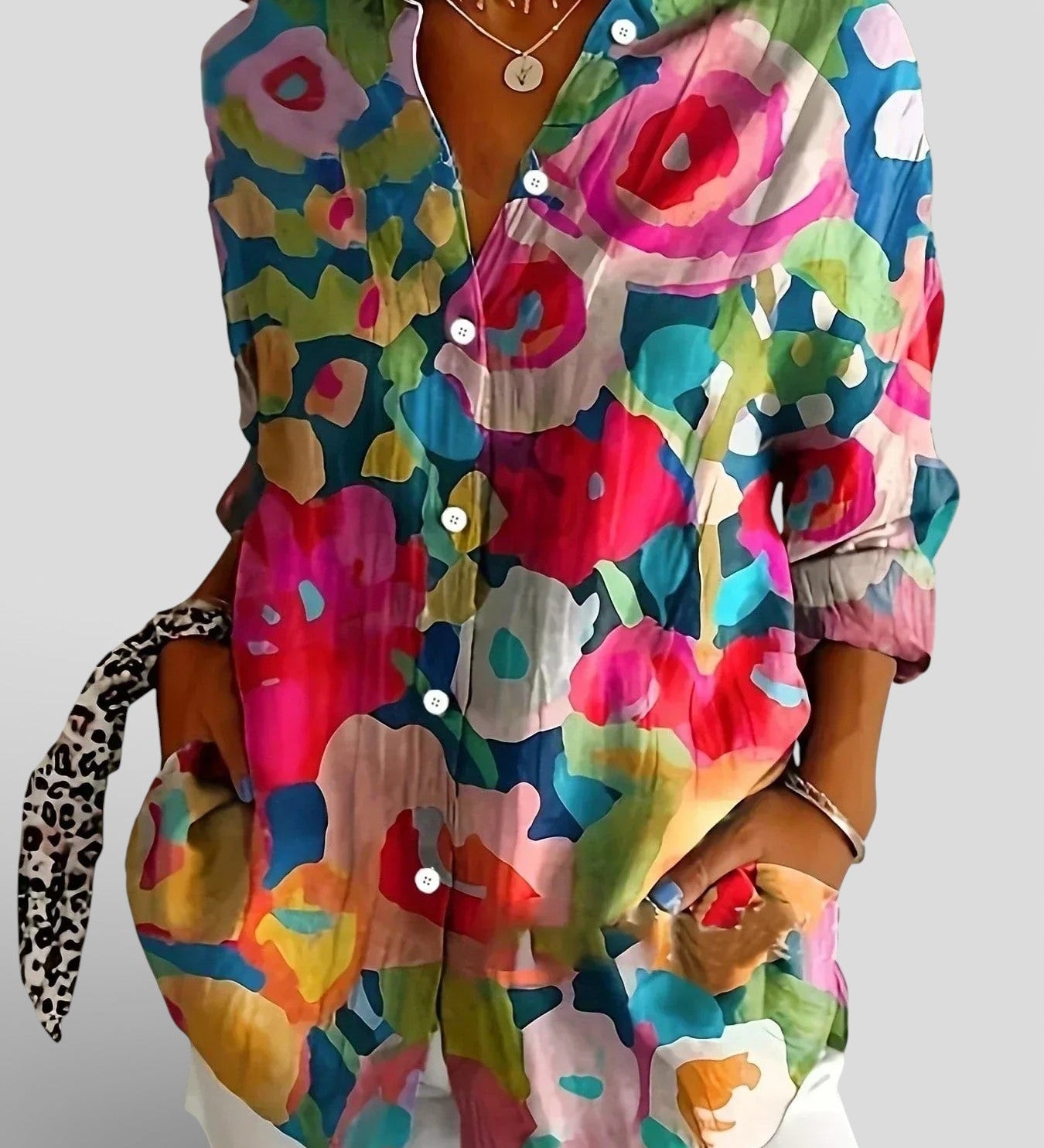 Nina™ | Blusa con estampado colorido