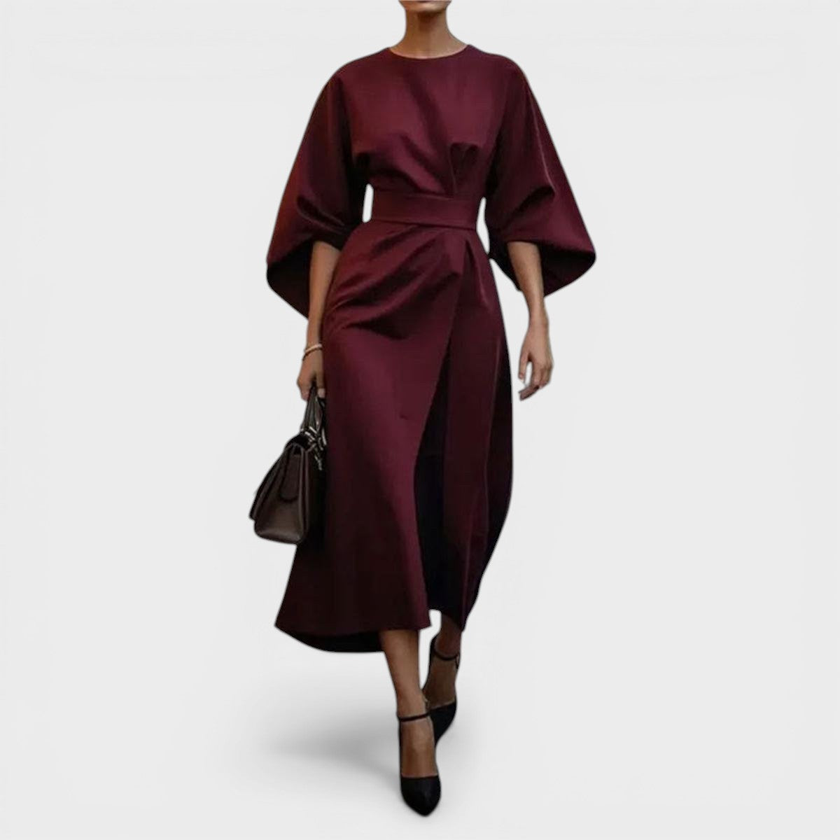 Elsa™ | Vestido maxi satinado elegante