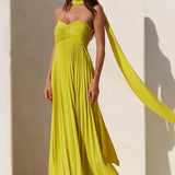 Aurelina™ | Vestido Maxi Plisado Sin Tirantes