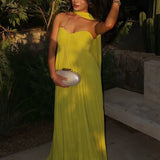 Aurelina™ | Vestido Maxi Plisado Sin Tirantes