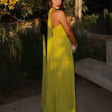 Aurelina™ | Vestido Maxi Plisado Sin Tirantes