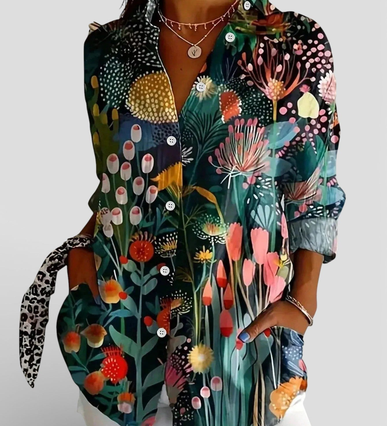 Nina™ | Blusa con estampado colorido