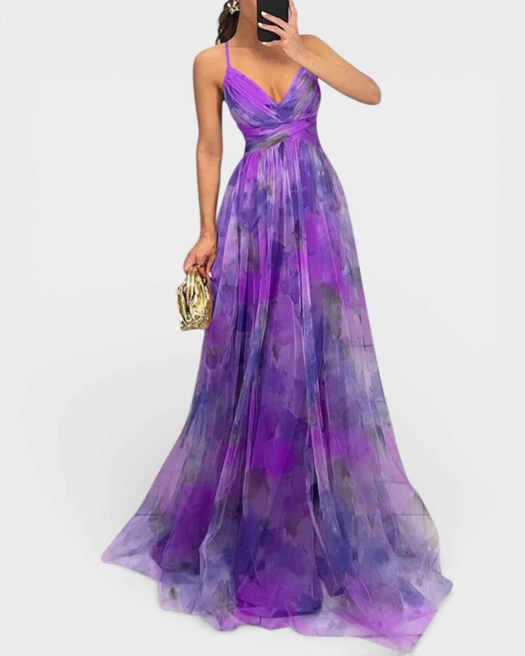 Valeria™ | Vestido maxi floral elegante