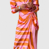 Vestido Envoltura Impreso Maira
