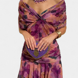 Magda™ | Vestido largo floral con escote en V