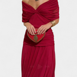 Magda™ | Vestido largo floral con escote en V