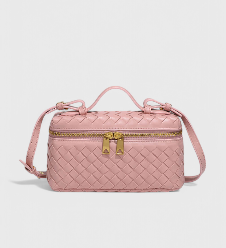 Milla Bolso Mini Woven con Accesorios Dorados
