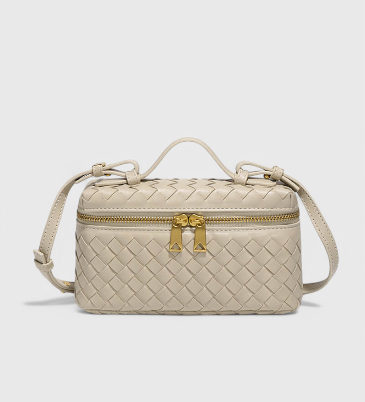 Milla Bolso Mini Woven con Accesorios Dorados