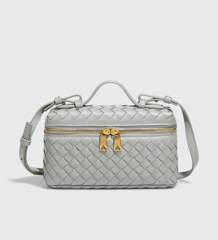 Milla Bolso Mini Woven con Accesorios Dorados