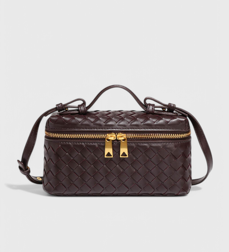 Milla Bolso Mini Woven con Accesorios Dorados