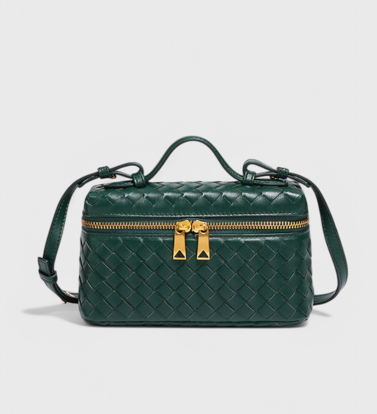 Milla Bolso Mini Woven con Accesorios Dorados