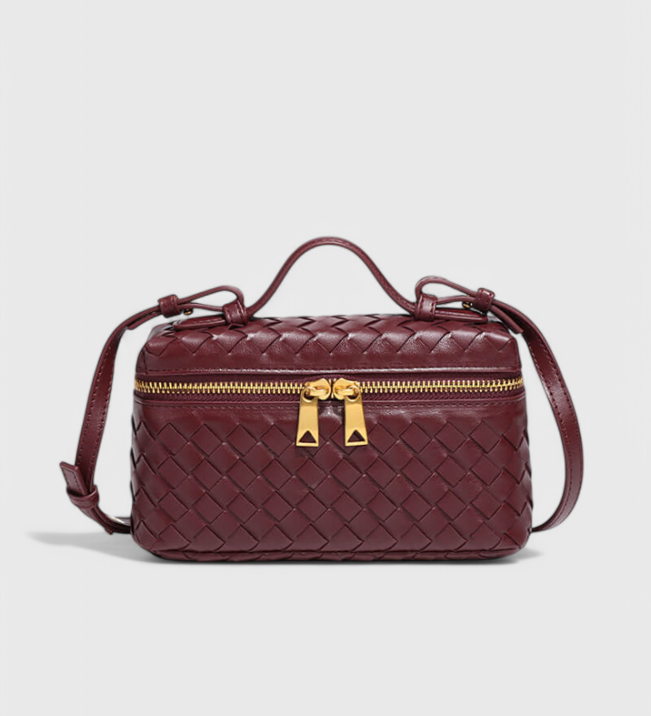 Milla Bolso Mini Woven con Accesorios Dorados
