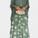 Vestido Maxi Batwing Caroline con Estampado