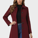 Raquel™ | Trench de invierno de botones simples