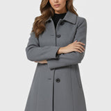 Raquel™ | Trench de invierno de botones simples