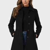 Raquel™ | Trench de invierno de botones simples