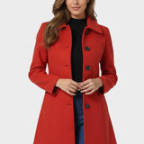Raquel™ | Trench de invierno de botones simples