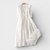 Carmen™ | Vestido maxi de lino elegante