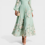 Ana™ | Vestido midi floral elegante