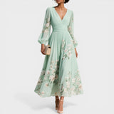 Ana™ | Vestido midi floral elegante