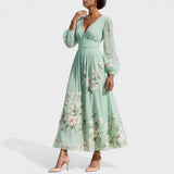 Ana™ | Vestido midi floral elegante