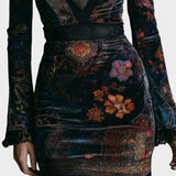Nuria™ | Vestido floral con encaje