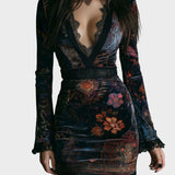 Nuria™ | Vestido floral con encaje