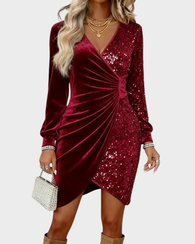 Marina™ | Vestido midi con escote en V