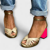Klára Elegante Tacones Altos Milviana Punta Abierta