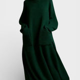 Elena™ | Vestido de punto de cuello alto