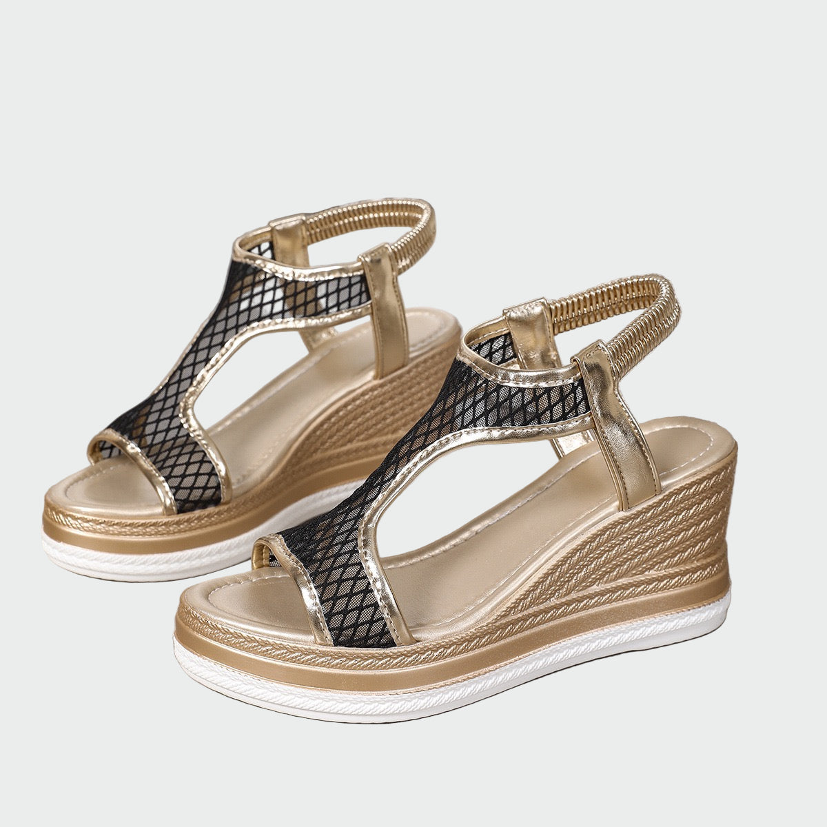Sandalias ortopédicas elegantes para mujer con plataforma