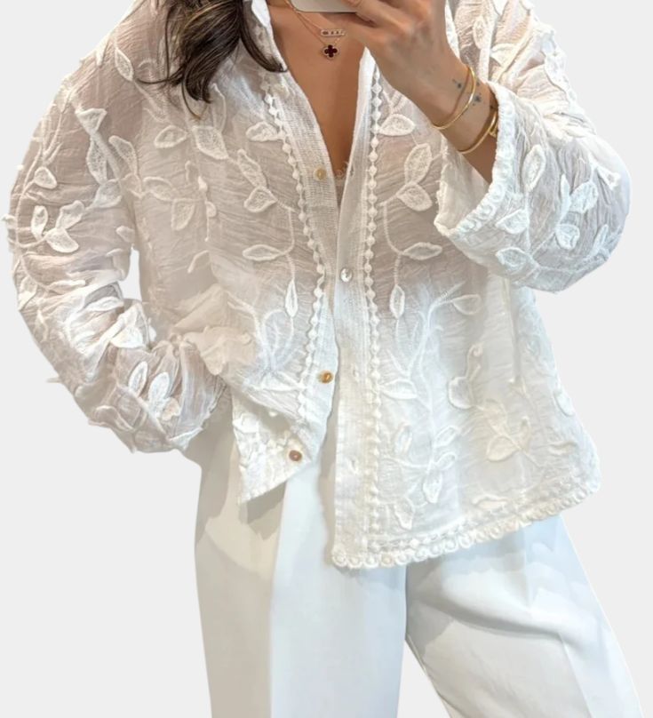 Camisa de Encaje Bordado Prairie