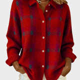 Alba™ | Suéter Retro a Cuadros con Contraste Casual