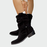 Eva | Botas Casuales de Gamuza Suave Con Detalle Moderno