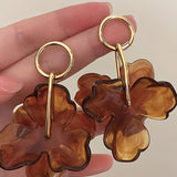 Pendientes con Colgante de Flor