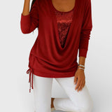 Lucía™ | Top bicolor de lentejuelas premium