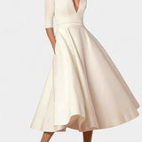 Vestido Midi A-Line Nylah Vintage Charm