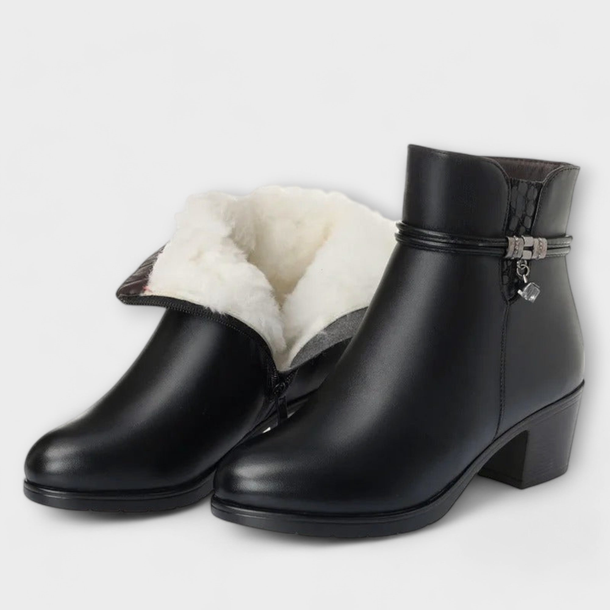 Frederika | Botín De Invierno Con Cremallera Elegante Y Cómodo