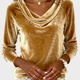 Dalia™ | Top lujoso con cuello drapeado