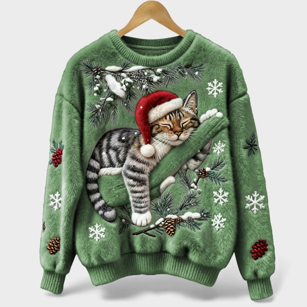 Carolina™ | Suéter Navideño de Gato
