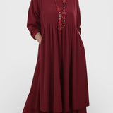 Isabel™ | Vestido midi fluido con doble bajo