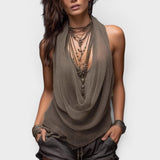 Violeta™ | Top halter de malla elegante