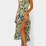 Vestido Midi de Impresión Vibrante Fiona