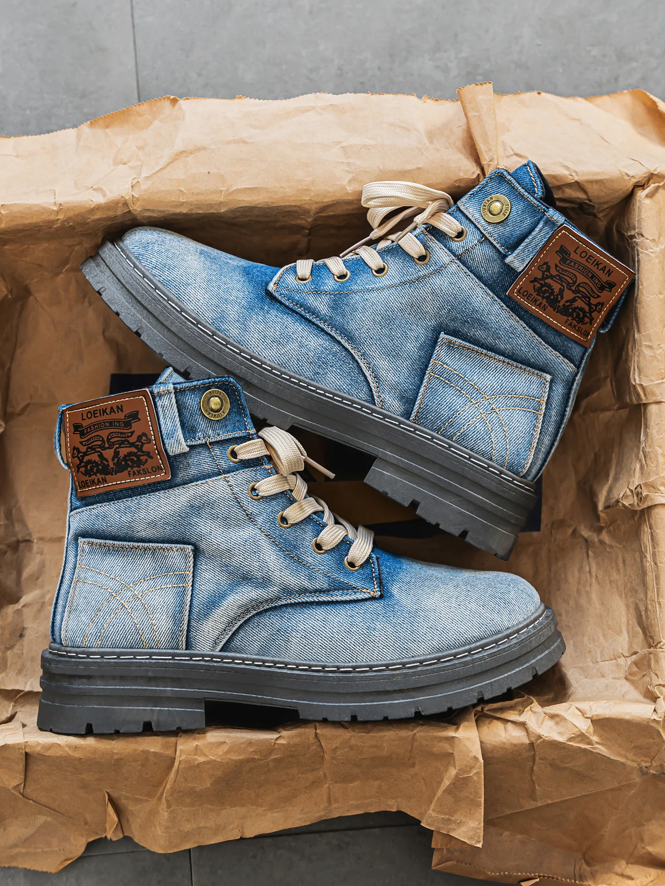 Aroa™ | Botines vaqueros con cordones