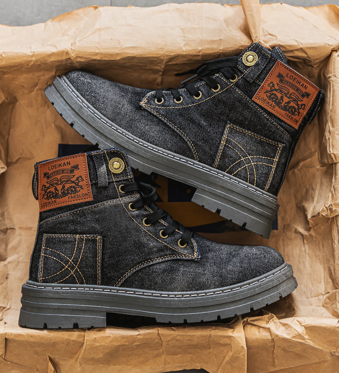 Aroa™ | Botines vaqueros con cordones